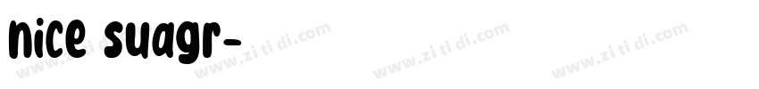 nice suagr字体转换
